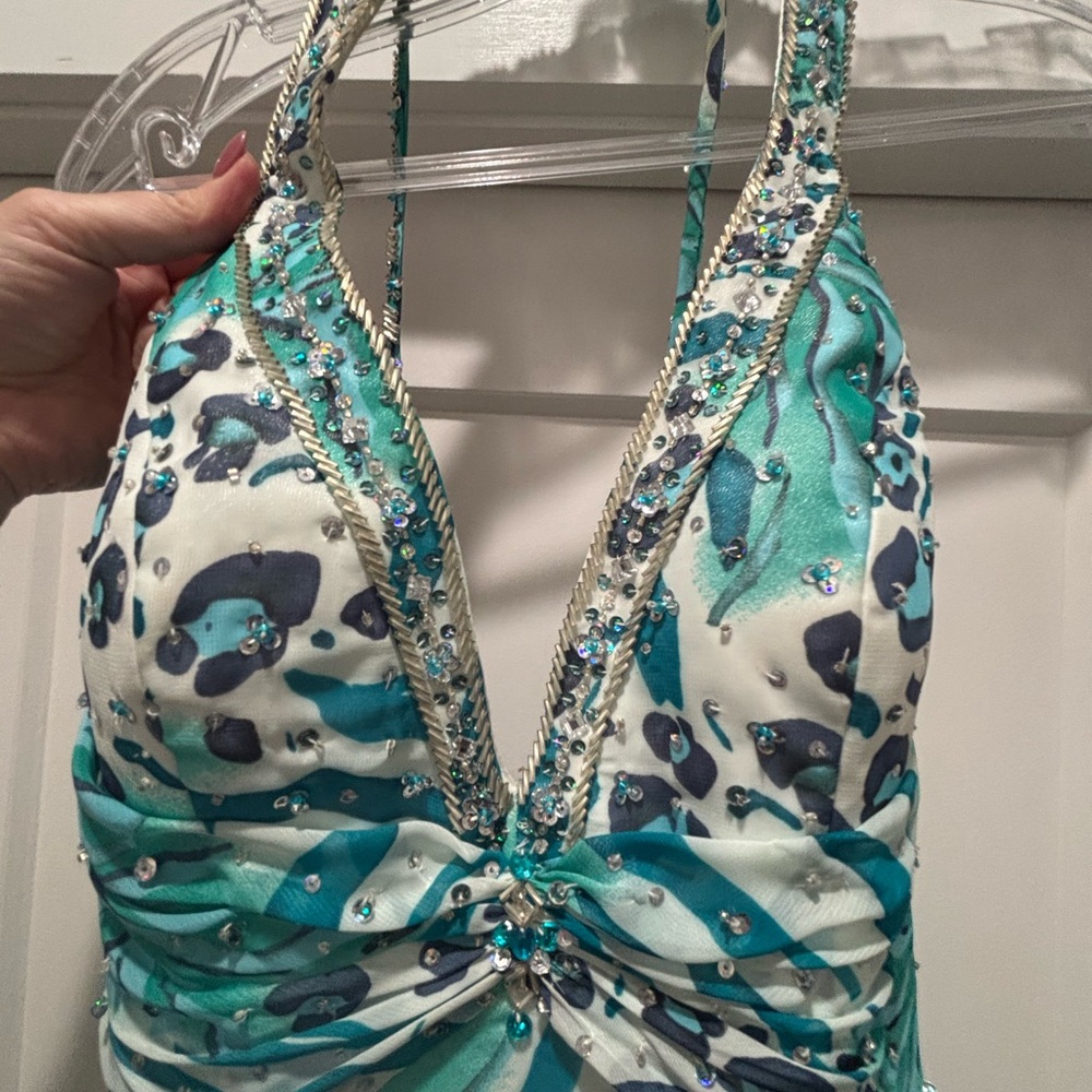 Mori Lee Patterned Dress